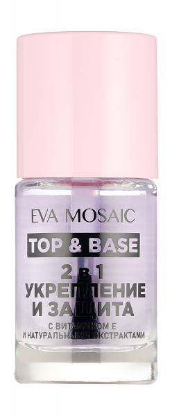 Eva Mosaic Top and Base Средство для ногтей Укрепление и защита 2 в 1 Средство для укрепления и защиты ногтей