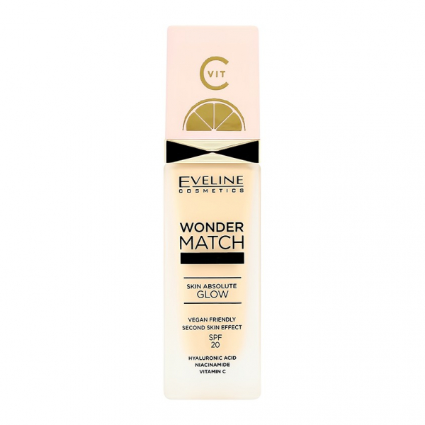 Основа тональная для лица `EVELINE` WONDER MATCH LUMI тон 10 vanilla